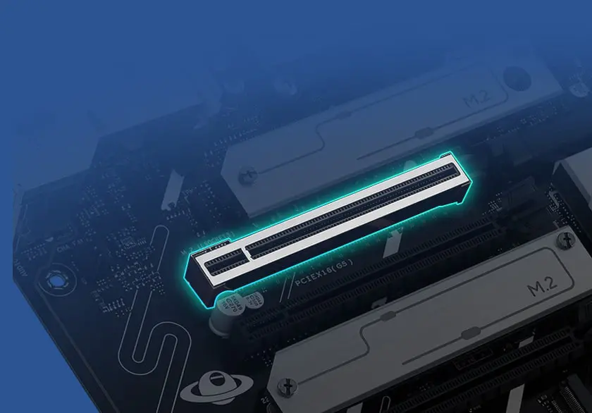 Graphic depicting the PRIME X870-P WiFi SafeSlot feature.