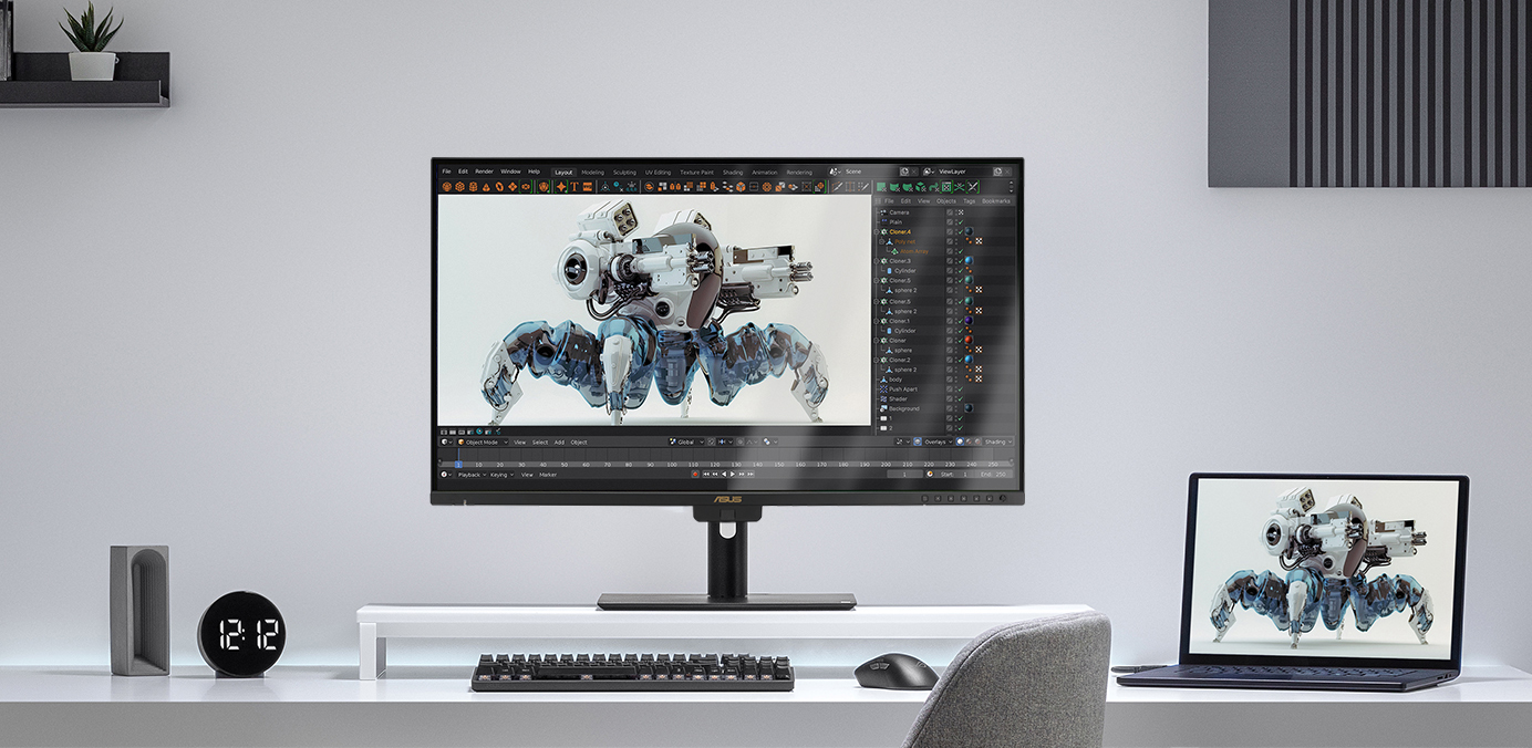 没有 LuxPixel 涂层的 ProArt 显示器