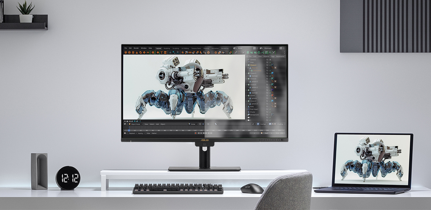没有 LuxPixel 涂层的 ProArt 显示器
