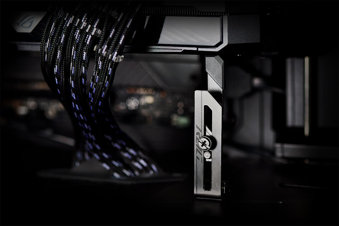 ROG CROSSHAIR X670E HERO comes with a bundled graphics card holder