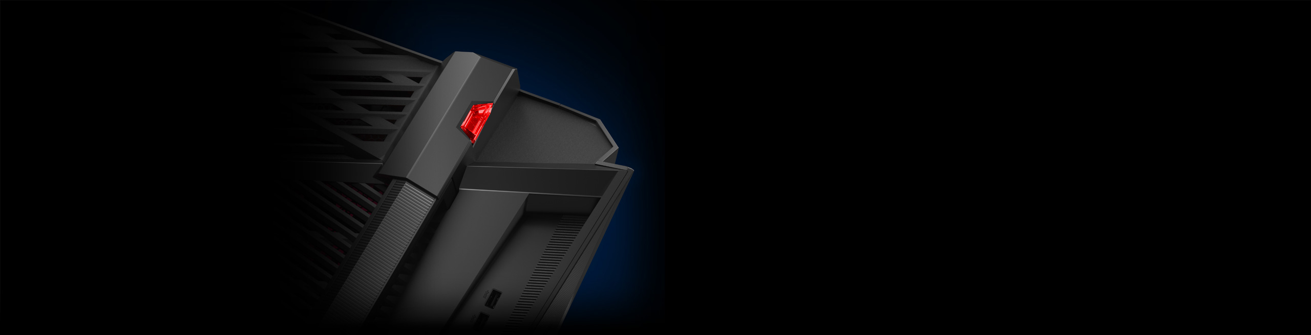 Top down close up view of handle and Keystone II. 