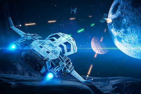 开启剧院模式的屏幕可提升对比度和色彩饱和度。