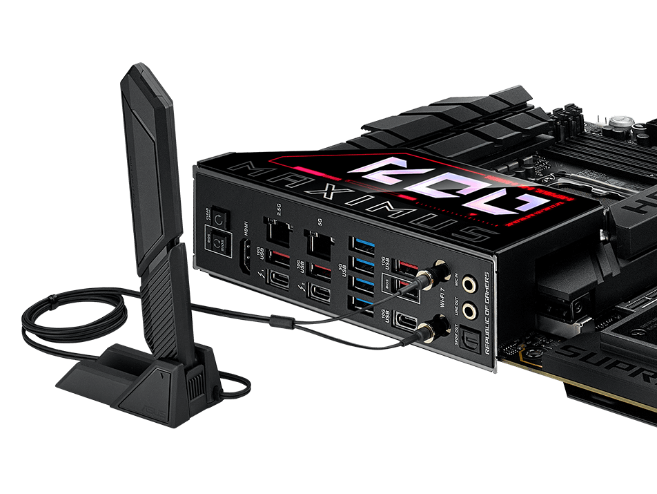 ROG Maximus Z890 Hero with ASUS WiFi Q-Antenna