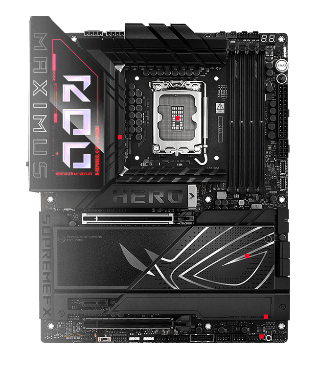 The thermal management on the ROG Maximus Z890 Hero