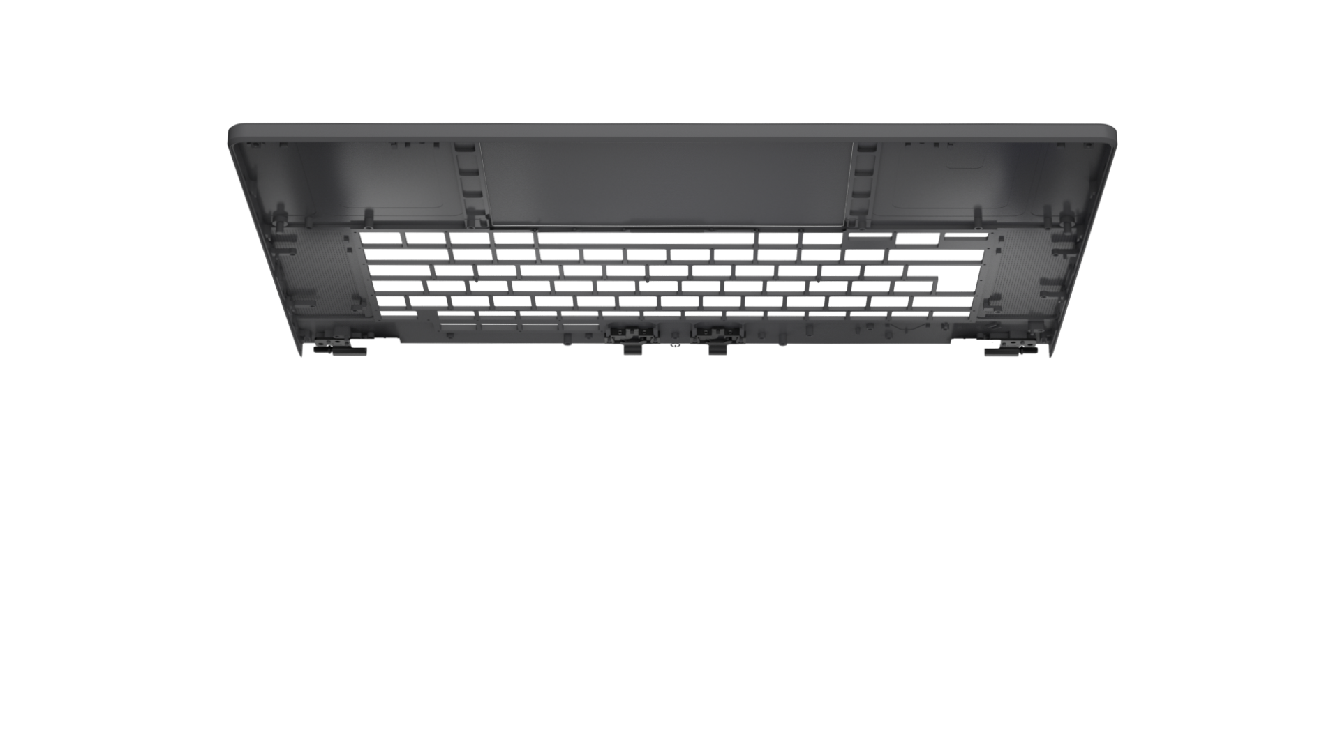 The laptop of upside cover