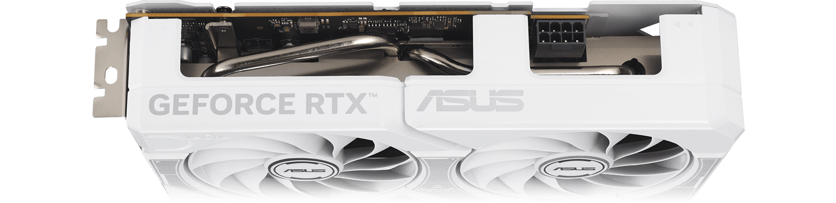 ASUS Dual GeForce RTX 5060 显卡俯视图