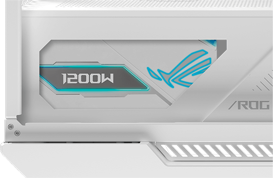 Helios II 突显已安装 ROG Thor III 的电源仓屏蔽