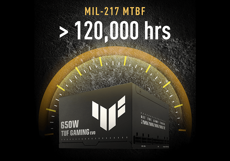 TUF Gaming 电源内部散热片特写