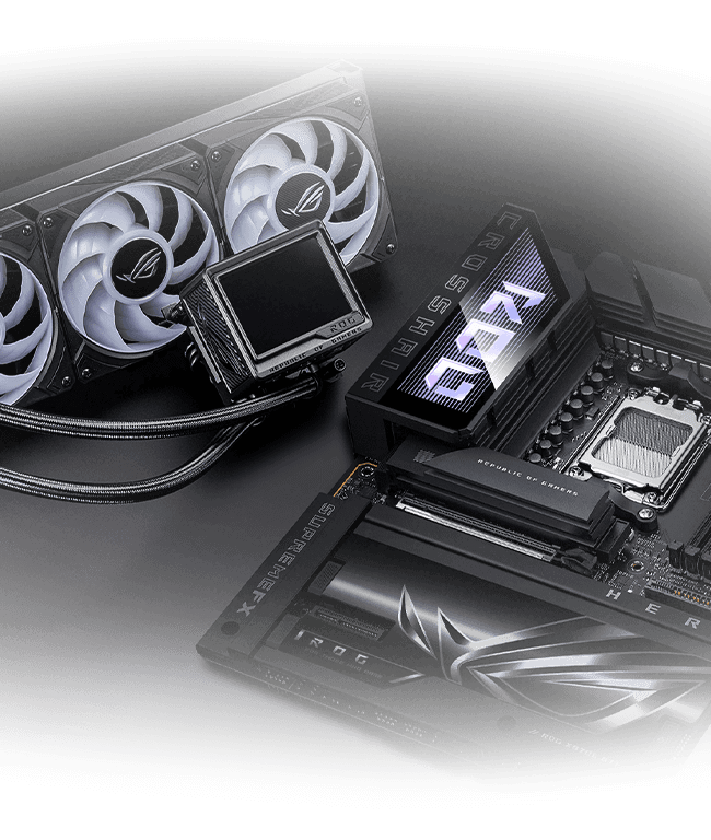ROG Crosshair X870E Hero BTF 和 ROG Ryujin III 360 ARGB Extreme