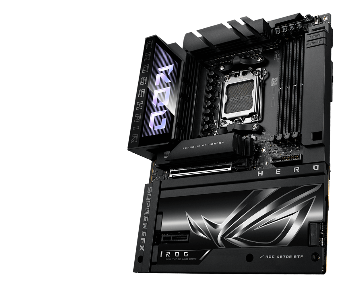 ROG Crosshair X870E Hero BTF 左侧视角