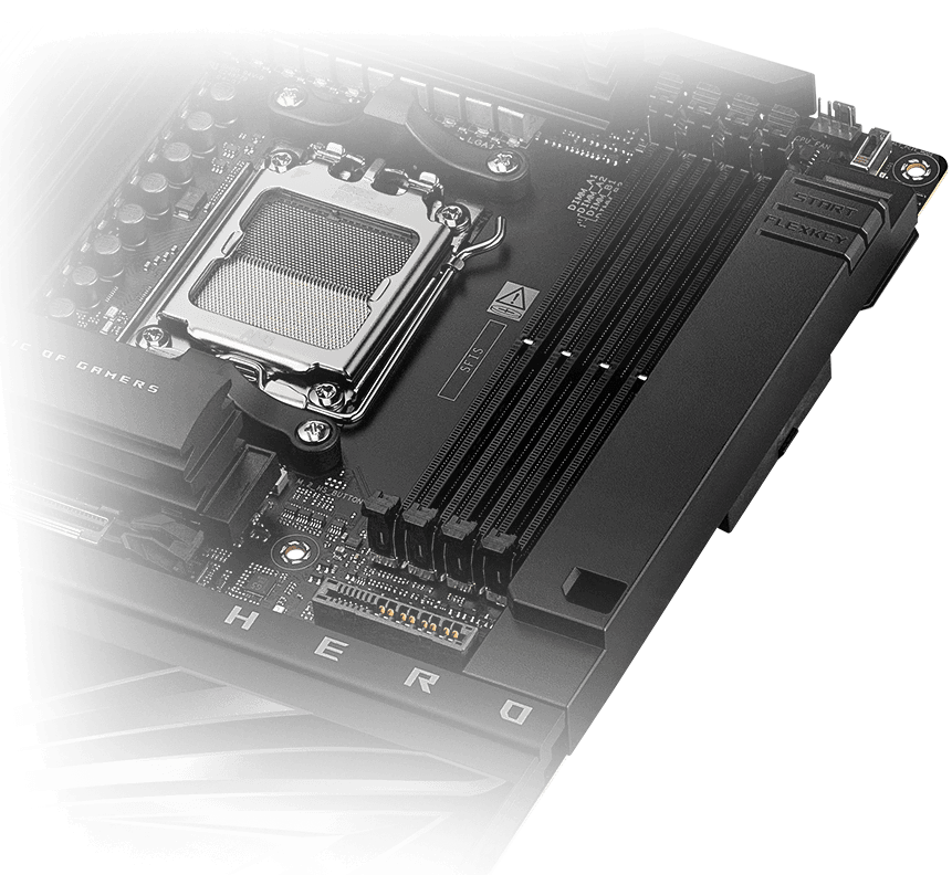 ROG Crosshair X870E Hero BTF 支持 NitroPath DRAM 技术