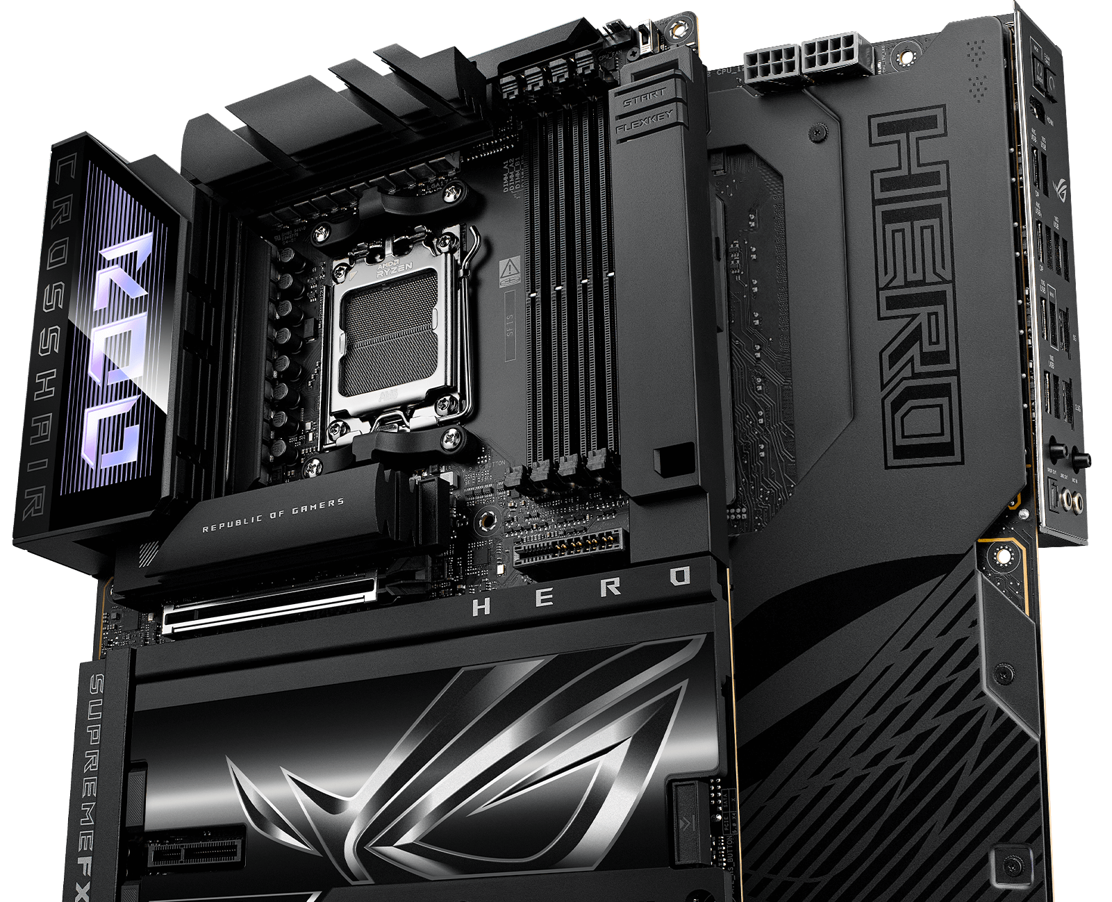 ROG Crosshair X870E Hero BTF 具有 18+2+2 供电模组