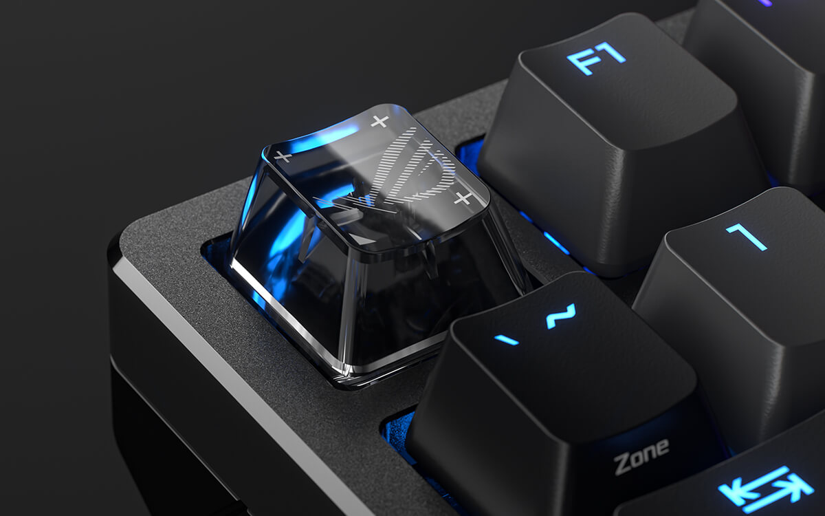 独特的ROG主题半透明键帽 &ndash; ESC 键