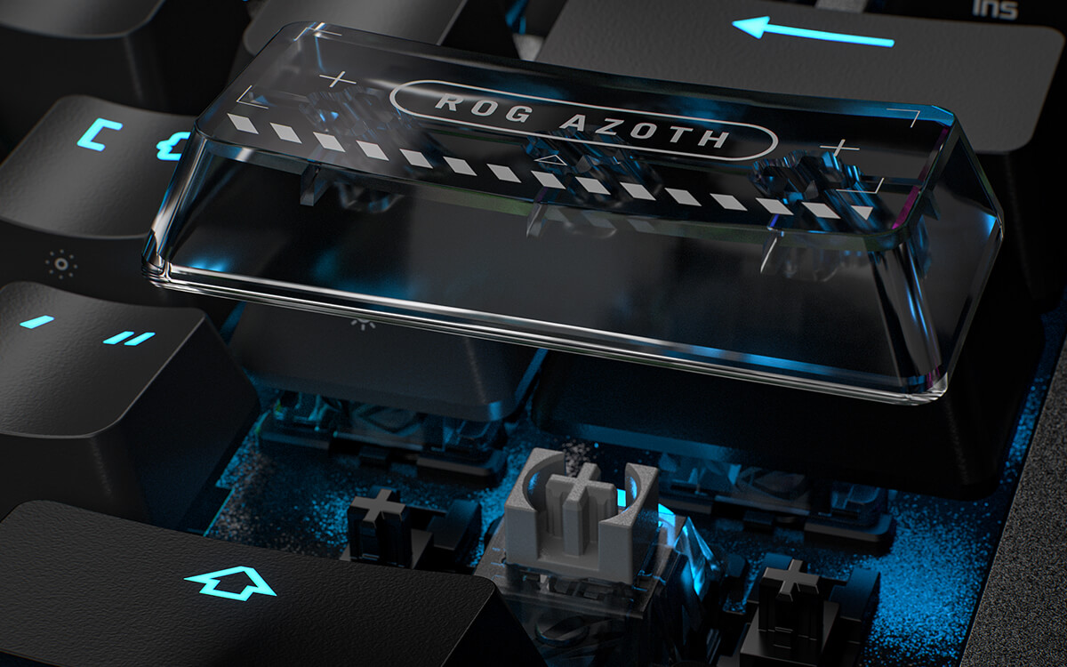 独特的ROG主题半透明键帽 &ndash; Enter key