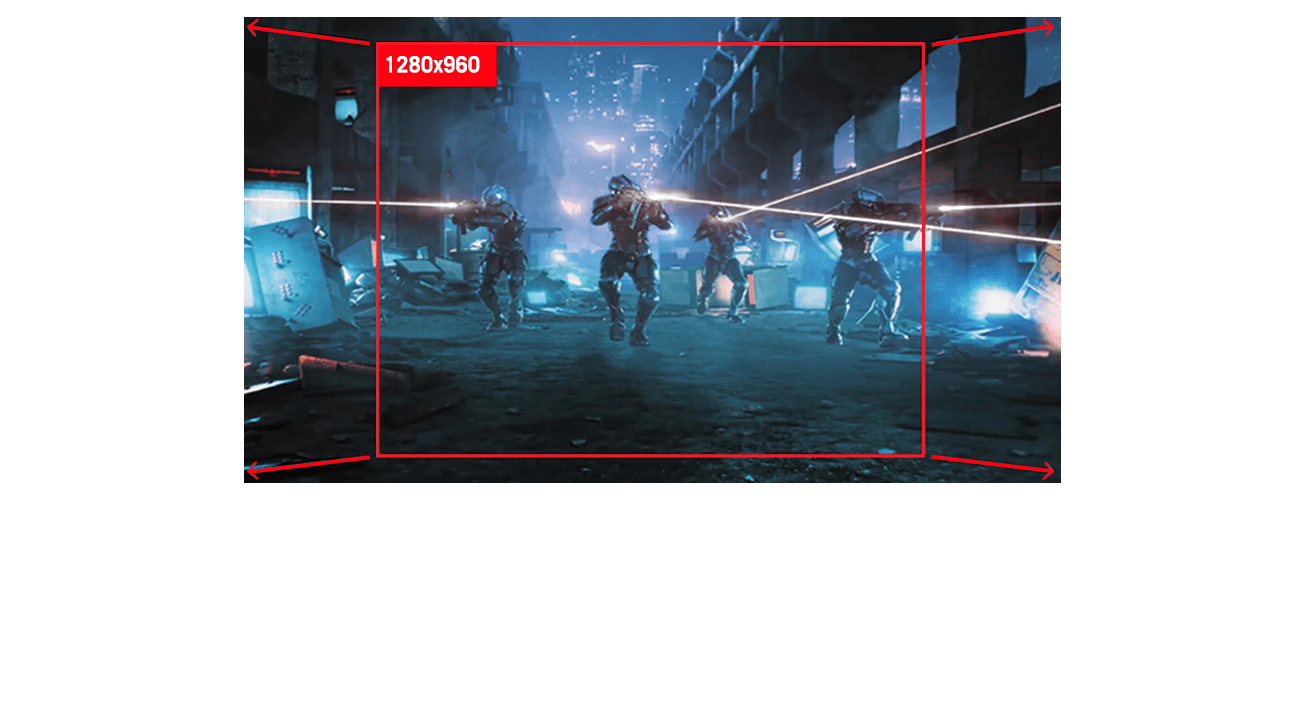 屏幕比例可设定为显示方形全屏影像。