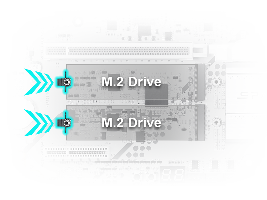 B850M AYW GAMING OC WIFI7 W 主板具有 Q-Latch 功能。