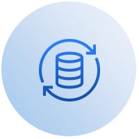 表示数据同步或备份的图标。