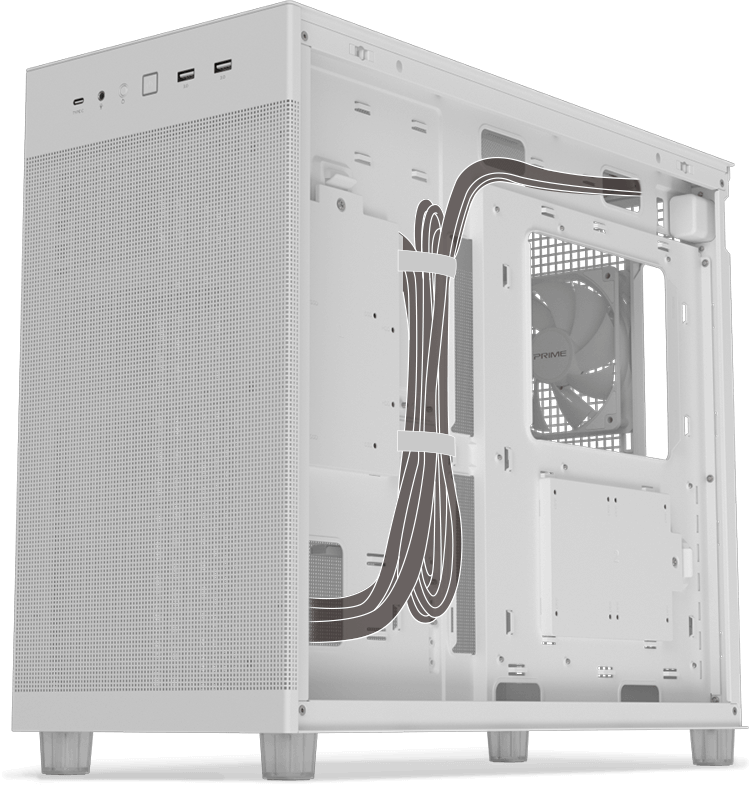 ASUS Prime AP303 的 34mm 宽理线空间特写