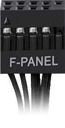 一体式前面板 I/O 接头特写动画