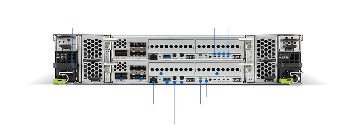 VS320D-RS12U 的后面板。