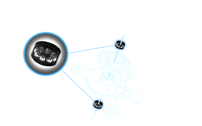 深色背景下的散热风扇爆炸图，展示了双滚珠轴承等组件。文字内容为