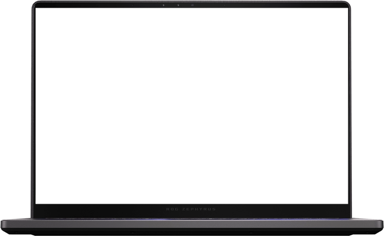 An Eclipse Grey 幻14 Air with a simulated colored dust explosion both on screen and behind the laptop.