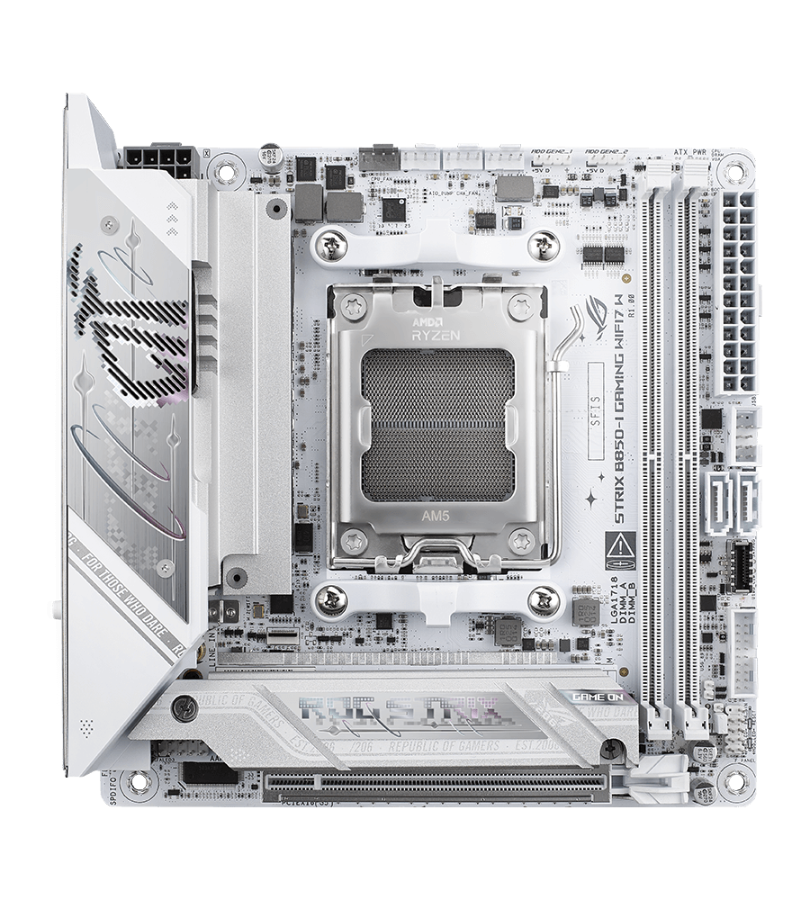 Strix B850-I WIFI7 W 风扇接针位置