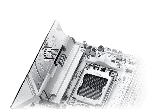 Strix B850-I WIFI7 W VRM 散热设计布局