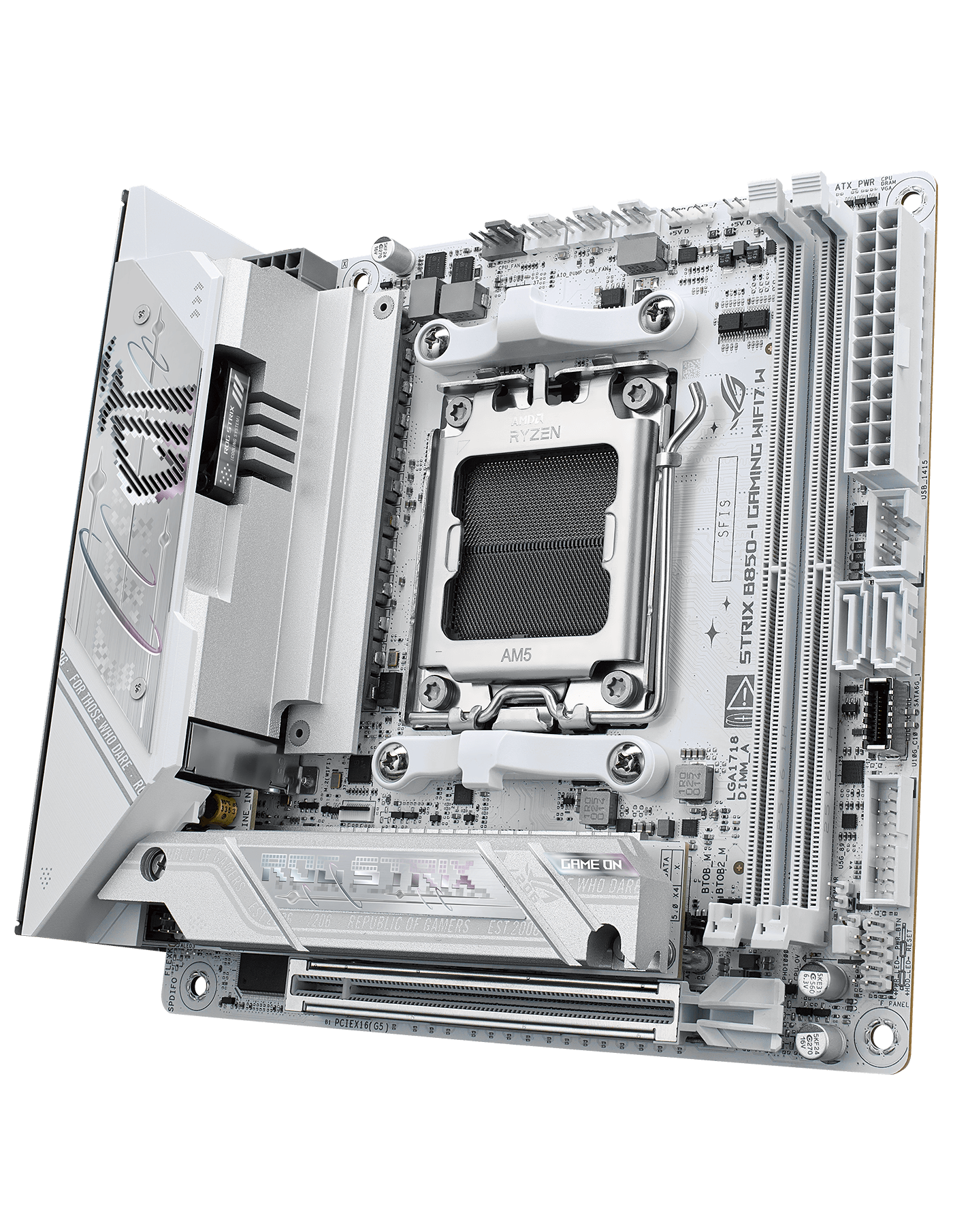 ROG Strix B850-I WIFI7 W 准备就绪,疾速启航。