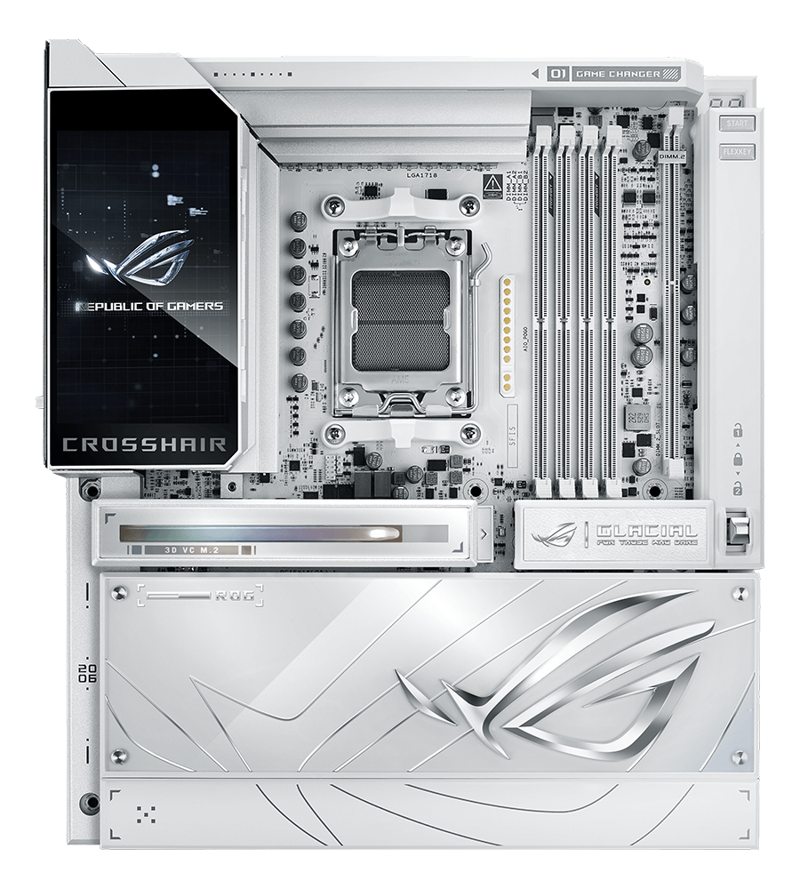 ROG Crosshair X870E Glacial 主板的散热管理