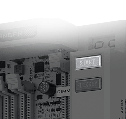 ROG Crosshair X870E Glacial 开机按钮