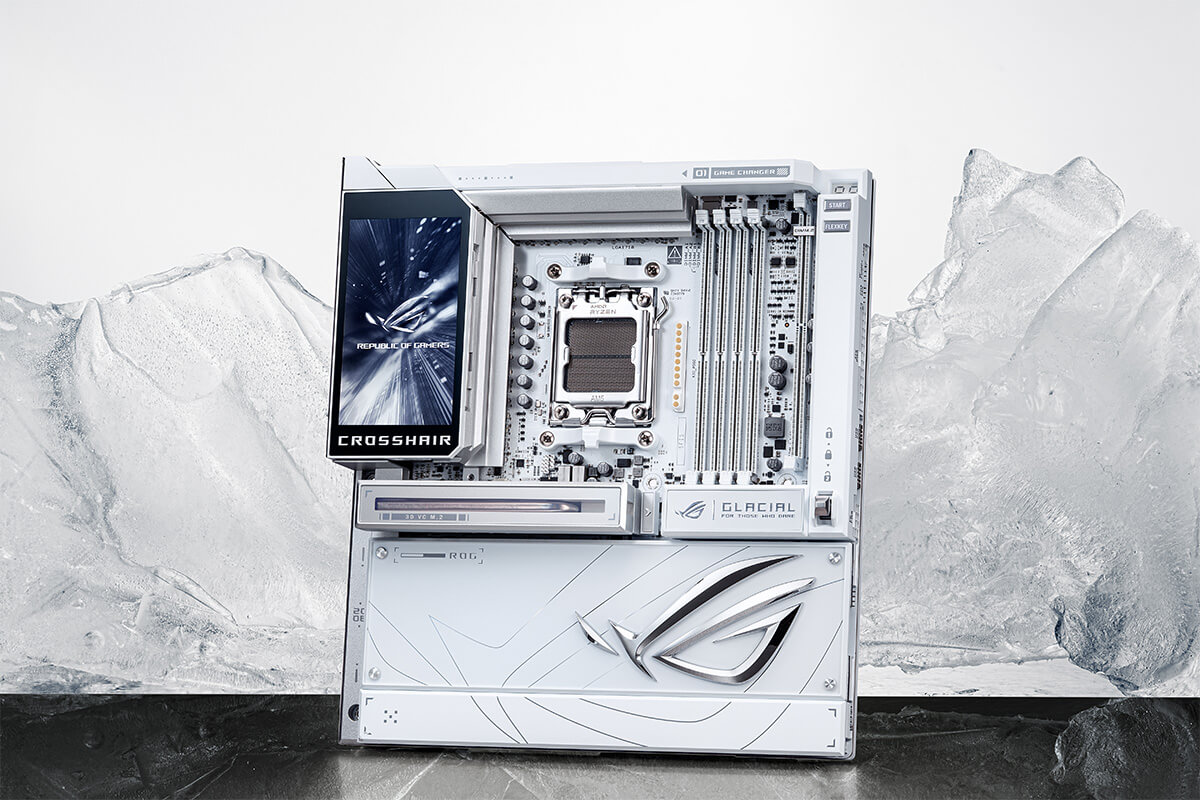 Scenario photo of ROG Crosshair X870E Glacial