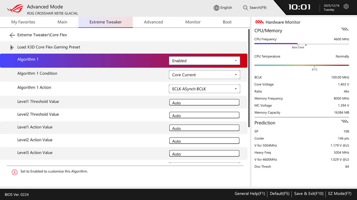 基础时钟 BIOS 界面图片