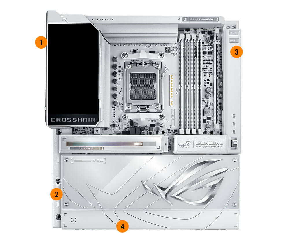 ROG Crosshair X870E Glacia信仰l沉浸规格