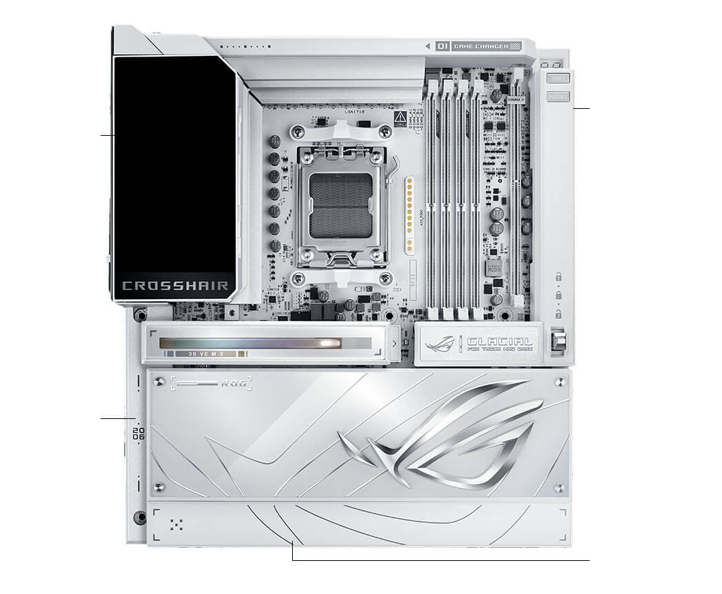 ROG Crosshair X870E Glacia信仰l沉浸规格
