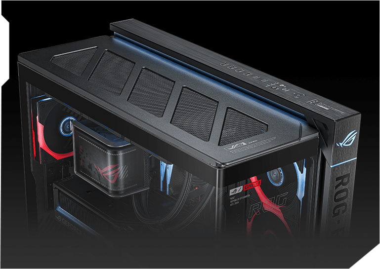 ROG 幻世神顶部面板环境灯效展示