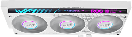 ROG 飞龙4代 360 LCD 颜值版 白色一体式风扇产品图