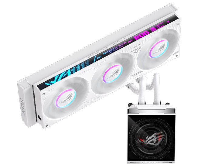 ROG 飞龙4代 360 LCD 颜值版 白色产品主图