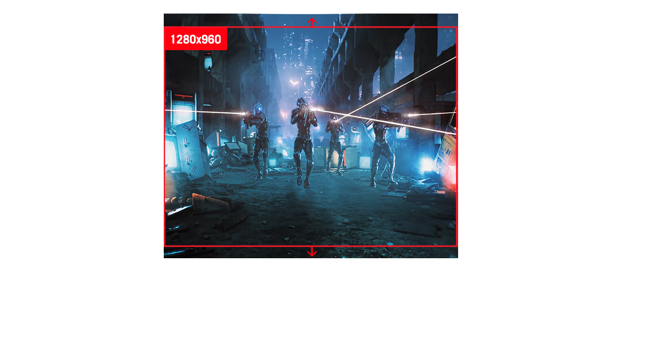 屏幕比例可设定为显示 27 英寸的影像。