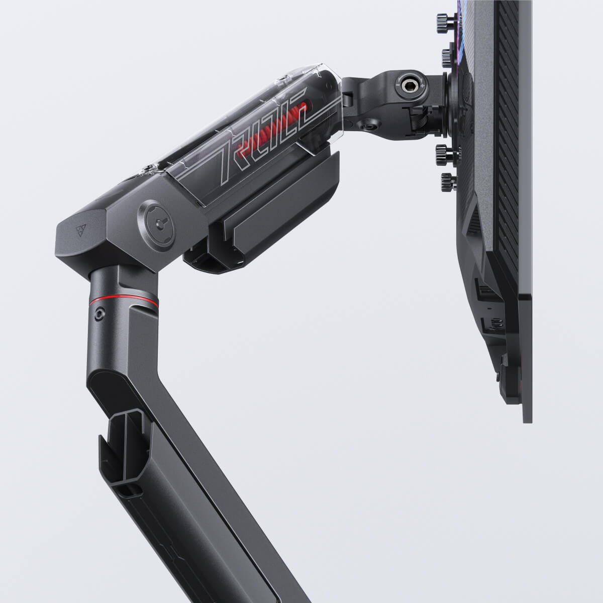 ROG人体工学显示器支架侧视图