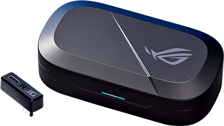 ROG 降临OWS 开放式无线电竞耳机及其充电盒