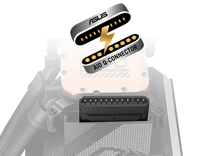 ROG 飞龙4代 360 LCD 颜值版Q-Connector 特写