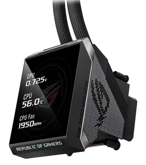 ROG 飞龙4代 360 LCD 颜值版显示器特写
