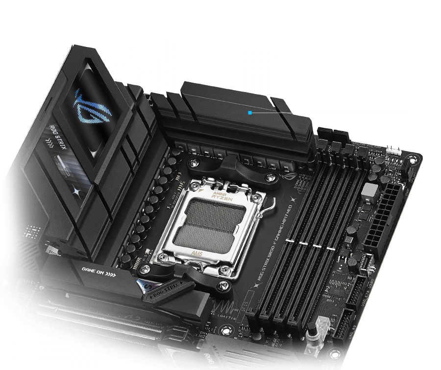 ROG STRIX B850-F GAMING WIFI7 Neo VRM 散热设计布局