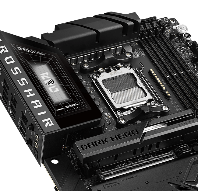 ROG Crosshair X870E Dark Hero 搭载 AI Cooling II 智能散热系统