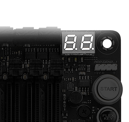 ROG Crosshair X870E Dark Hero 主板Q-CODE数显指示灯