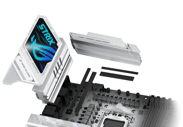 Strix X870E-A VRM 散热设计布局