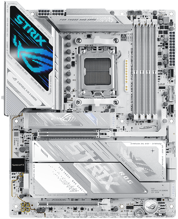 ROG Strix B850-I X870E-A W 准备就绪，疾速启航。