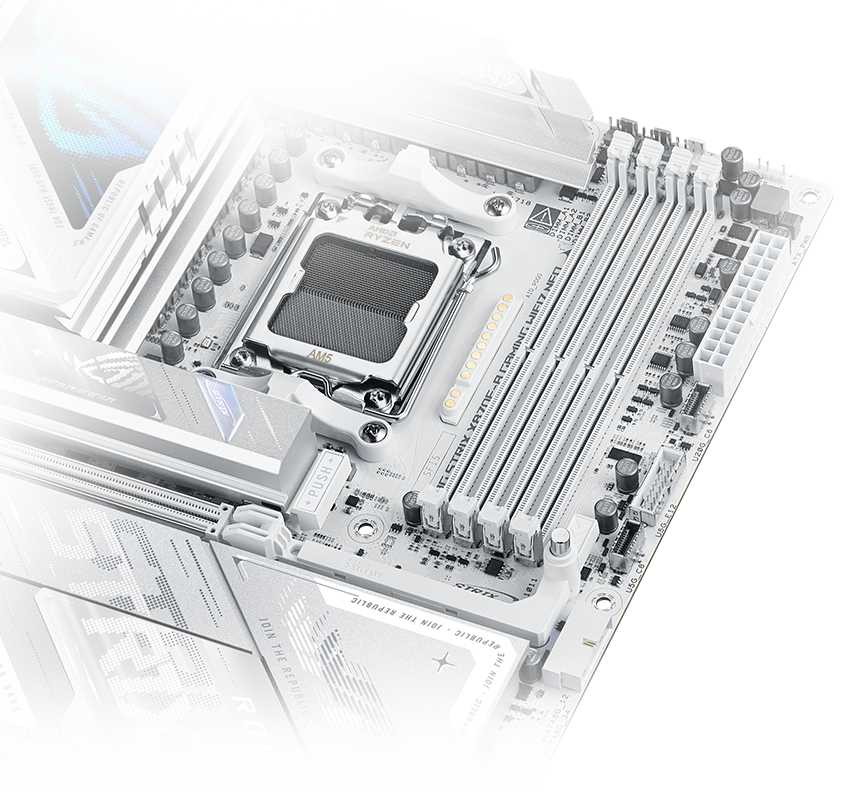 ROG Crosshair X870E Glacial 主板支持NitroPath内存优化技术