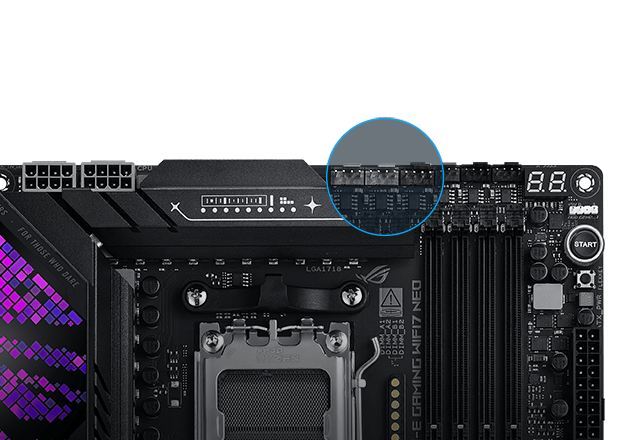 ROG STRIX X870E-E GAMING WiFi7 Neo 风扇接针位置